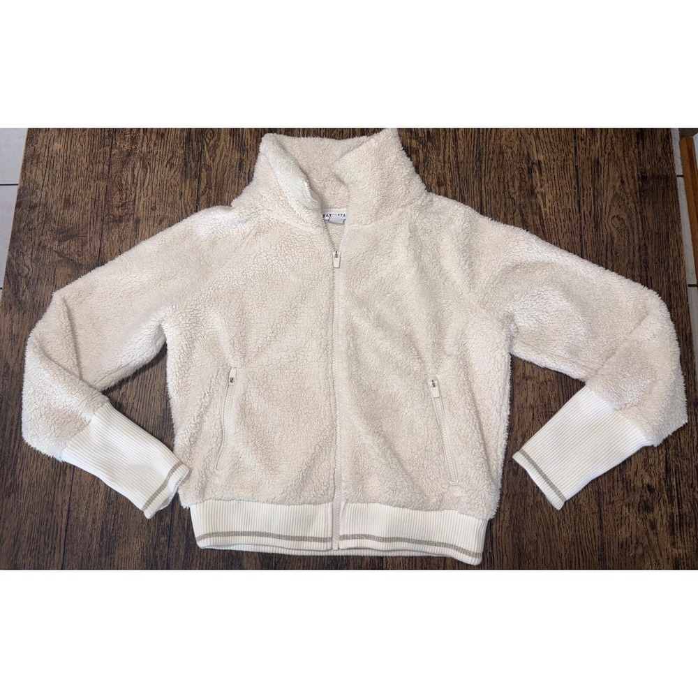 Athleta Tugga Sherpa Jacket cream women's SP